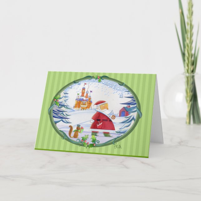 Cartes Pour Fêtes Annuelles Le pays des merveilles d'hiver (Devant)