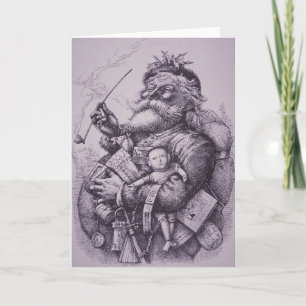 Cartes Pour Fêtes Annuelles Le père noël