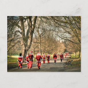 Cartes Pour Fêtes Annuelles Le Père Noël 10km course à Greenwich, Londres