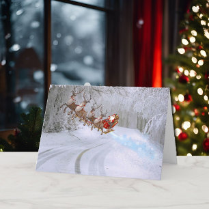 Cartes Pour Fêtes Annuelles Le père Noël a des problèmes de chaîne d'approvisi
