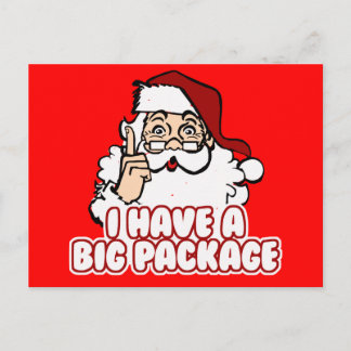 Cartes Pour Fêtes Annuelles Le Père Noël A Un Gros Forfait