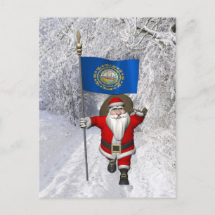 Cartes Pour Fêtes Annuelles Le Père Noël Arrive Au New Hampshire