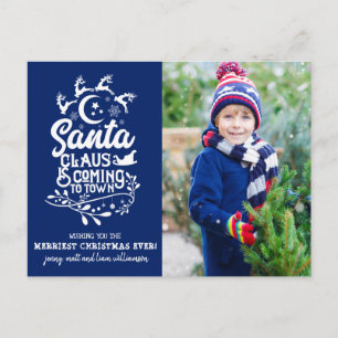 Cartes Pour Fêtes Annuelles Le Père Noël arrive en ville Photo Noël