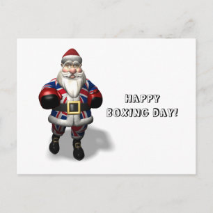 Cartes Pour Fêtes Annuelles Le Père Noël Du Royaume-Uni Le Jour De La Boxe