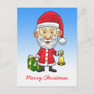 Cartes Pour Fêtes Annuelles Le Père Noël sonne les cloches