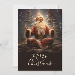Cartes Pour Fêtes Annuelles Le Père Noël Yoga