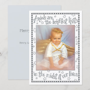 Cartes Pour Fêtes Annuelles Le Petit Ange   Citation esquissée