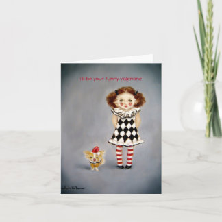 Cartes Pour Fêtes Annuelles Le Petit Clown de Valentine