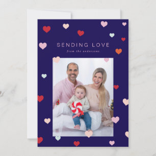 Cartes Pour Fêtes Annuelles Le petit coeur de Valentine flottant