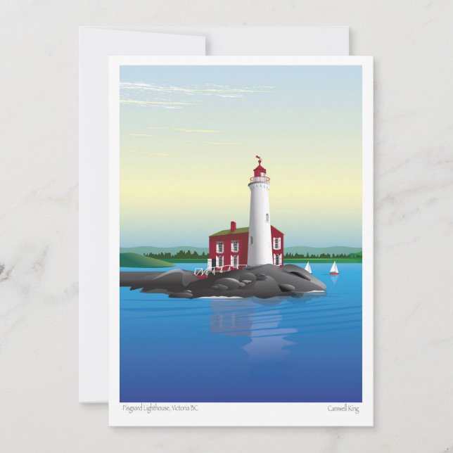 Cartes Pour Fêtes Annuelles Le phare de Fisgard (Devant)