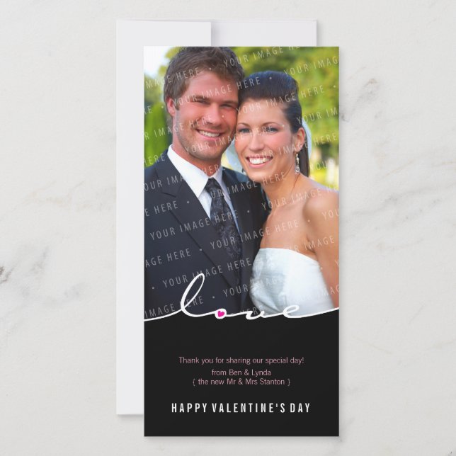 Cartes Pour Fêtes Annuelles LE PHOTOCARD DE VALENTINE : : clivage 3 d'amour (Devant)