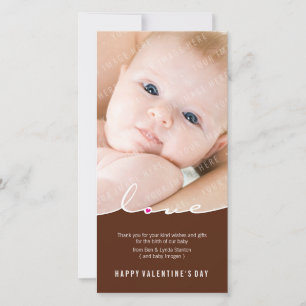 Cartes Pour Fêtes Annuelles LE PHOTOCARD DE VALENTINE : : clivage 7P d'amour
