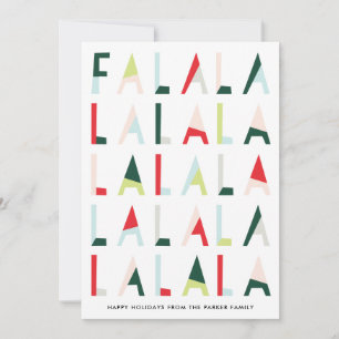 Cartes Pour Fêtes Annuelles Le pin moderne Fa la Christmas