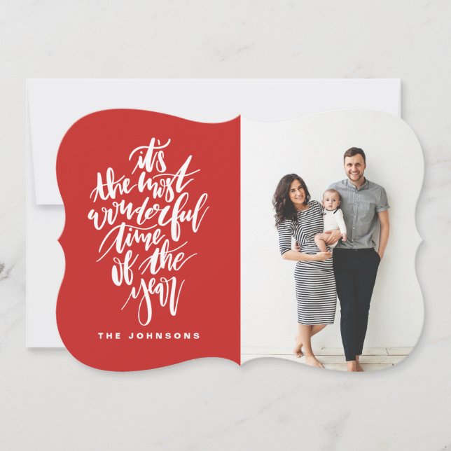 Cartes Pour Fêtes Annuelles le plus beau moment de l'année... (Devant)