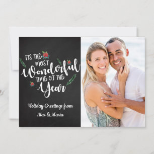 Cartes Pour Fêtes Annuelles Le plus beau moment de l'année Photo de Noël