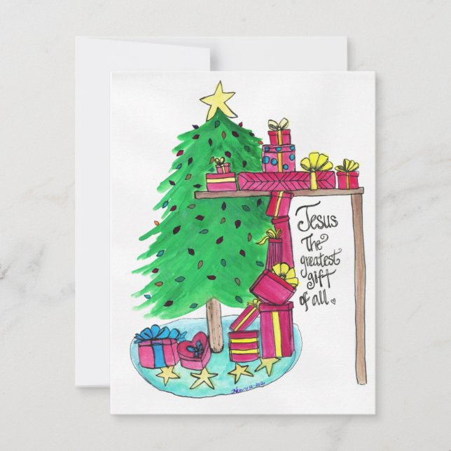 Cartes Pour Fêtes Annuelles Le plus grand cadeau de tous (Devant)