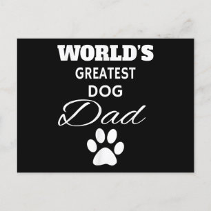 Cartes Pour Fêtes Annuelles Le plus grand papa de chien du monde T-shirt, Aime
