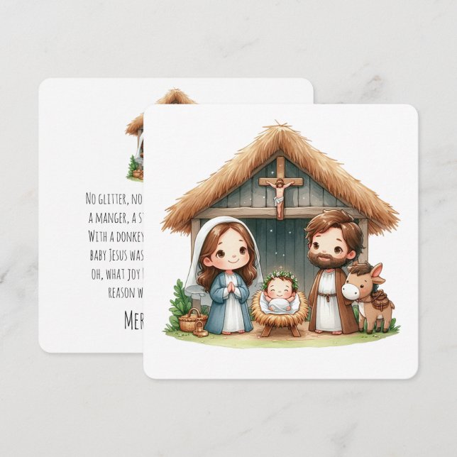 Cartes Pour Fêtes Annuelles Le plus petit roi (Devant / Derrière)