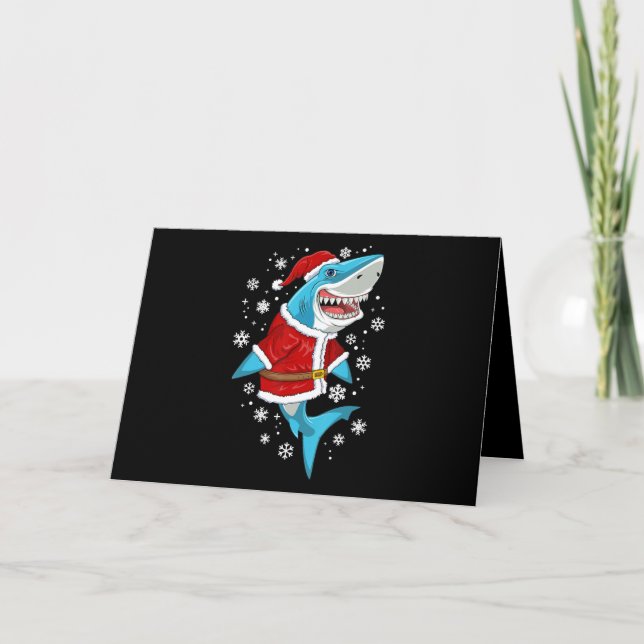 Cartes Pour Fêtes Annuelles Le poison de Shark Christma (Devant)