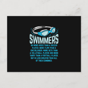 Cartes Pour Fêtes Annuelles Le Poison de Swimming Lover