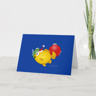 Cartes Pour Fêtes Annuelles Le poisson rouge de Noël !