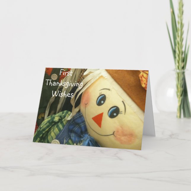 CARTES POUR FÊTES ANNUELLES LE PREMIER REMERCIEMENT DE BÉBÉ (Devant)