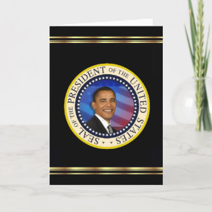 Cartes Pour Fêtes Annuelles Le Président Obama Keepsake Christmas 2008 élégant