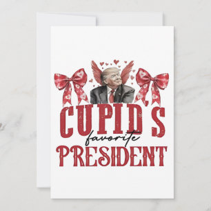 Cartes Pour Fêtes Annuelles Le président préféré de Cupidon, Trump pour la Sai