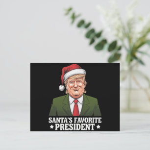 Cartes Pour Fêtes Annuelles Le président préféré du Père Noël drôle Trump Noël