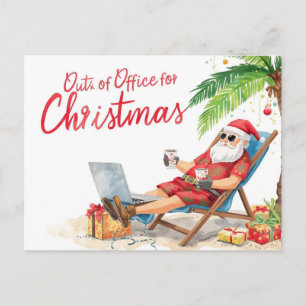 Cartes Pour Fêtes Annuelles Le programmeur en ligne du Père Noël Joyeux Noël !