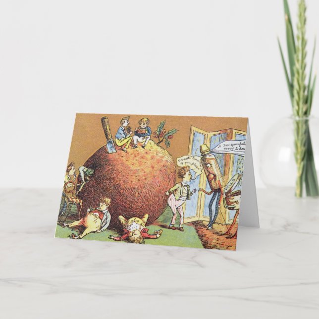Cartes Pour Fêtes Annuelles Le Pudding de Noël (Devant)