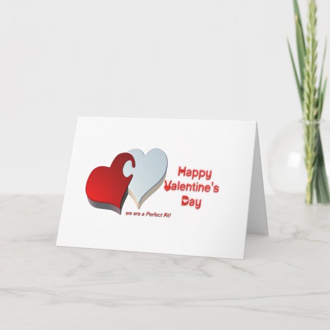 Cartes Pour Fêtes Annuelles Le puzzle de Valentine (Devant)