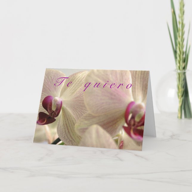 Cartes Pour Fêtes Annuelles "Le Quiero" (Devant)