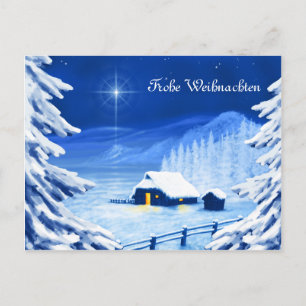 Cartes Pour Fêtes Annuelles Le refuge sous l'étoile de Noël
