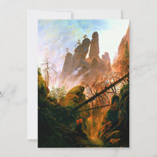 Cartes Pour Fêtes Annuelles Le Rocky River Ravine, célèbre peinture d'art