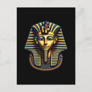 Cartes Pour Fêtes Annuelles Le roi Pharaon Toutankhamon Pharaon Ancien Égyptie