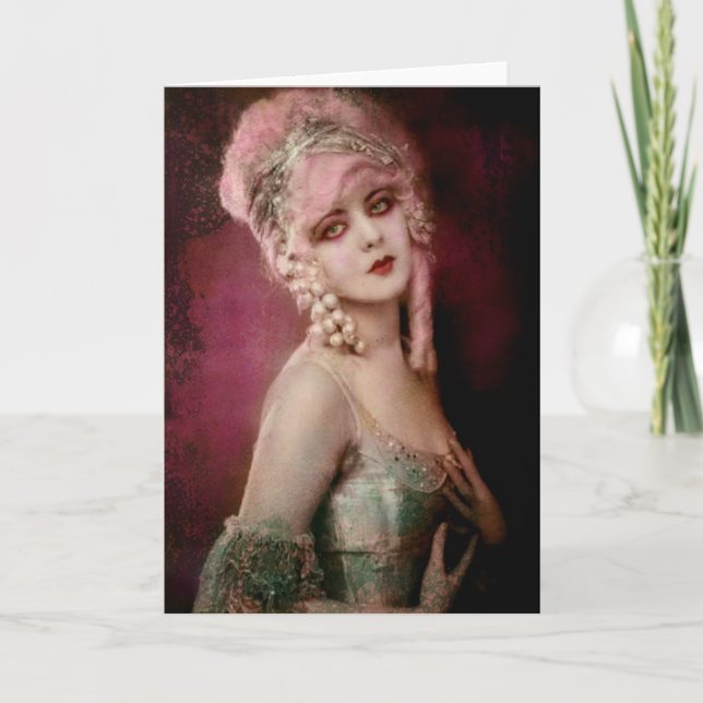 Cartes Pour Fêtes Annuelles le rose est une bonne chose (Devant)