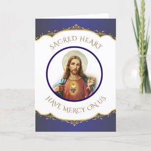 Cartes Pour Fêtes Annuelles Le Sacré Coeur de Jésus