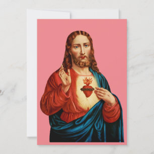Cartes Pour Fêtes Annuelles Le Sacré Coeur de Jésus