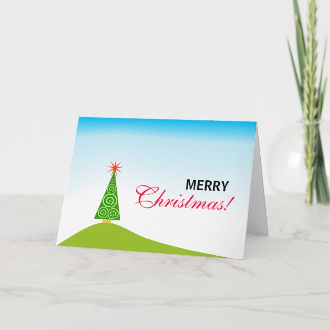 Cartes Pour Fêtes Annuelles Le Sapin (Devant)