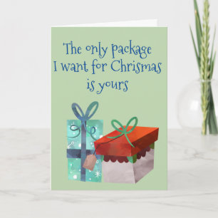 Cartes Pour Fêtes Annuelles Le seul cadeau que je veux pour Noël c'est toi