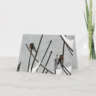 Cartes Pour Fêtes Annuelles Le silence de l'hiver