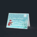 Cartes Pour Fêtes Annuelles Le Snowman Au Lune<br><div class="desc">Partagez les salutations de Noël avec ce bonhomme de neige au clair de lune.</div>