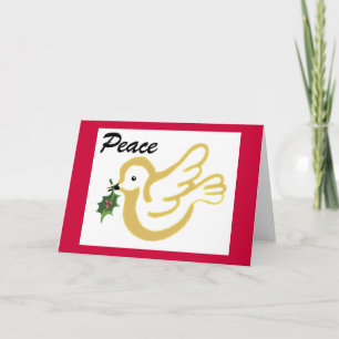 Cartes Pour Fêtes Annuelles Le souhait de Noël de la colombe de paix