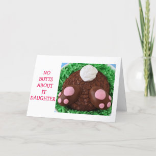 CARTES POUR FÊTES ANNUELLES LE SOUHAIT "FILLE"-PÂQUES N'EST PAS GRAND