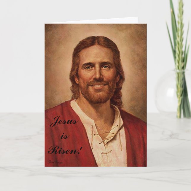 Cartes Pour Fêtes Annuelles Le sourire amoureux de Jésus-Christ (Devant)