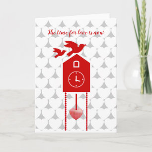 Cartes Pour Fêtes Annuelles Le temps de l'amour est maintenant