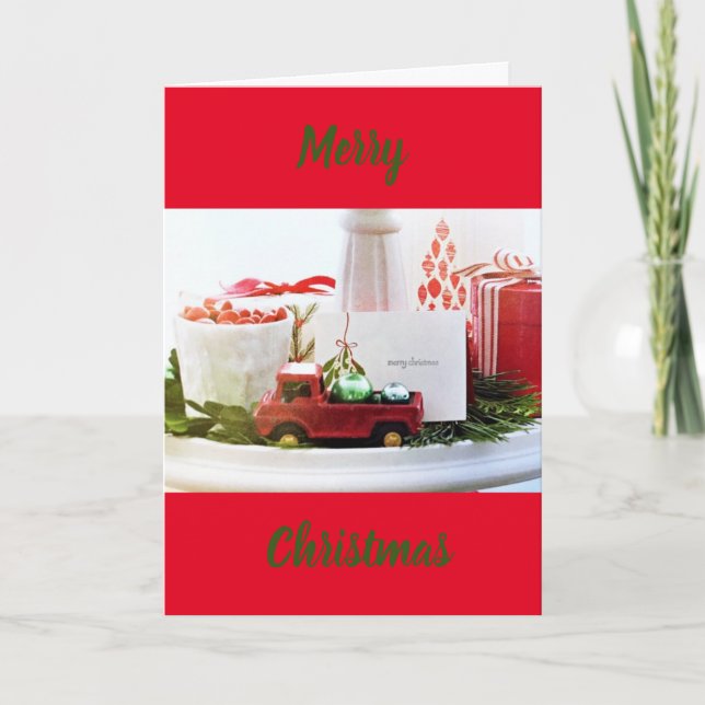 CARTES POUR FÊTES ANNUELLES LE TEMPS LE PLUS MERVEILLEUX DE L'ANNÉE "NOËL" (Devant)