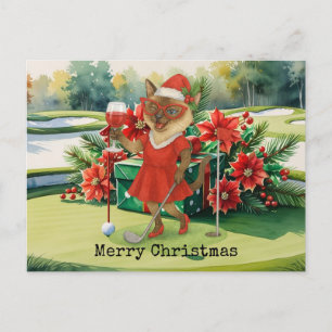 Cartes Pour Fêtes Annuelles Le thème de Noël du golf pour les Amoureux de les 