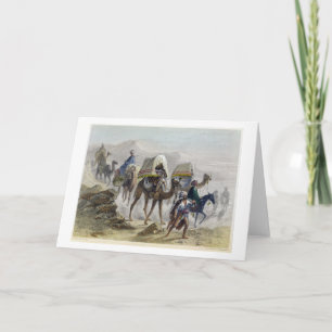 Cartes Pour Fêtes Annuelles Le train de chameau, de 'Constantinople et du Blac
